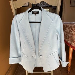 Talbots powder blue wool blend blazer size 8p